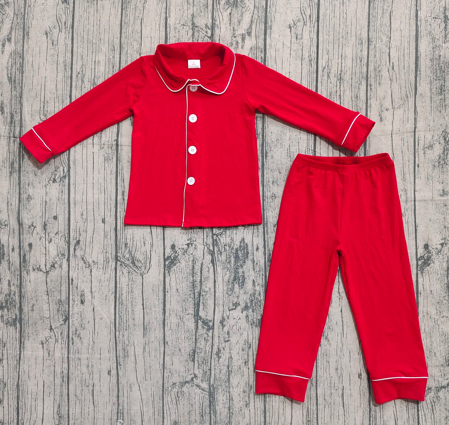 preorder samples BLP1267 Red Christmas Boys Cotton Pajamas