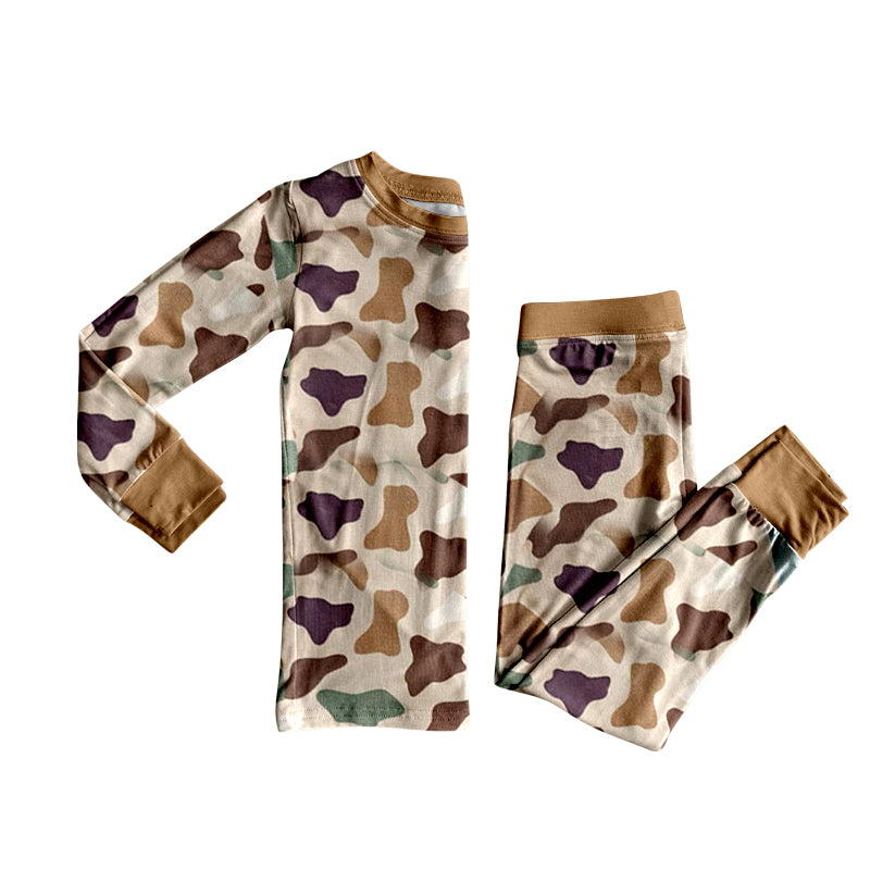 preorder BLP1398 Hunting Camo Long Sleeve Pants Boys Pajamas