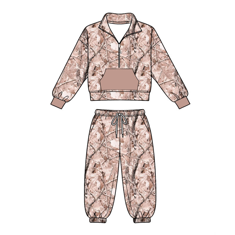 preorder BLP1429 Hunting Pocket Long Sleeve Pants Boys Set