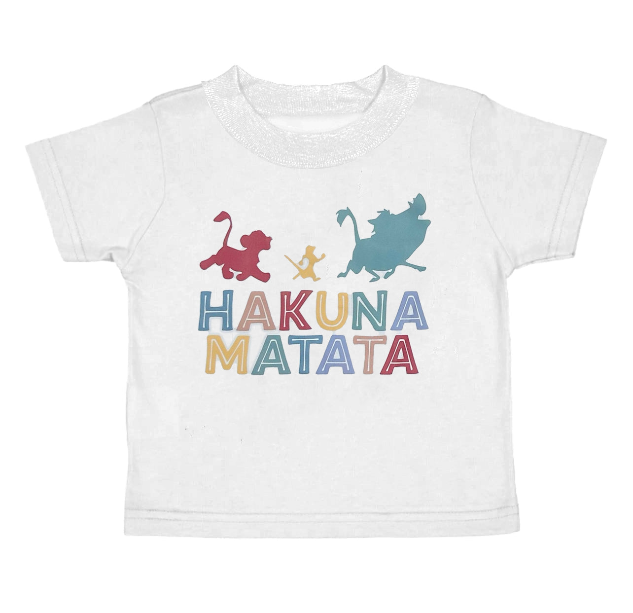 preorder BT0694 cartoon lion King white short sleeve boys top