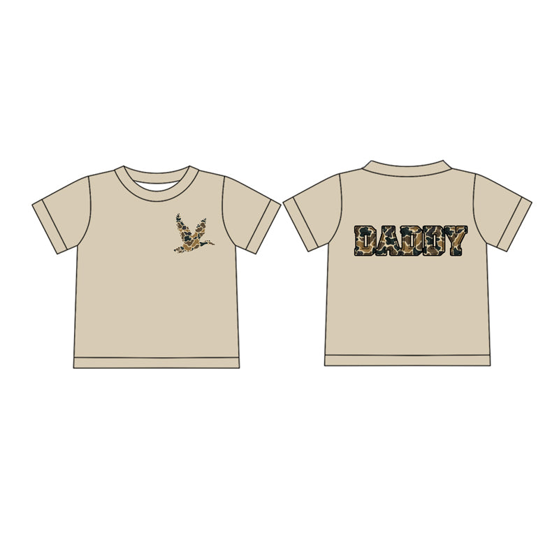 preorder BT1145 Hunting Camo Mallard Duck Daddy Short Sleeve Adult Man Top