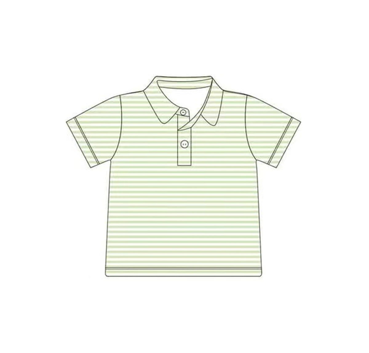 preorder BT1198 yellow green striped short sleeve boys top