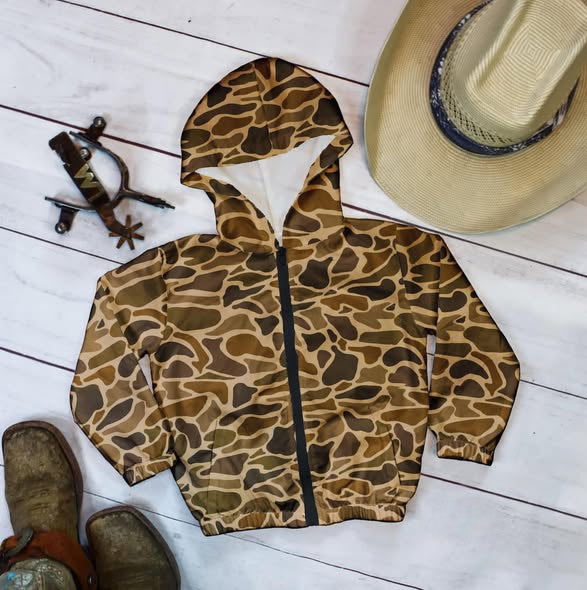 preorder BT1617 Hunting Camo Hoodie Long Sleeve Boys Coat