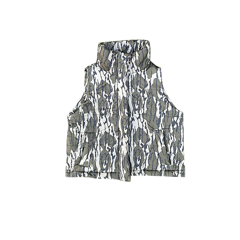 preorder BT1623 Yoga Hunting Camo Zipper Sleeveless Boys Coat