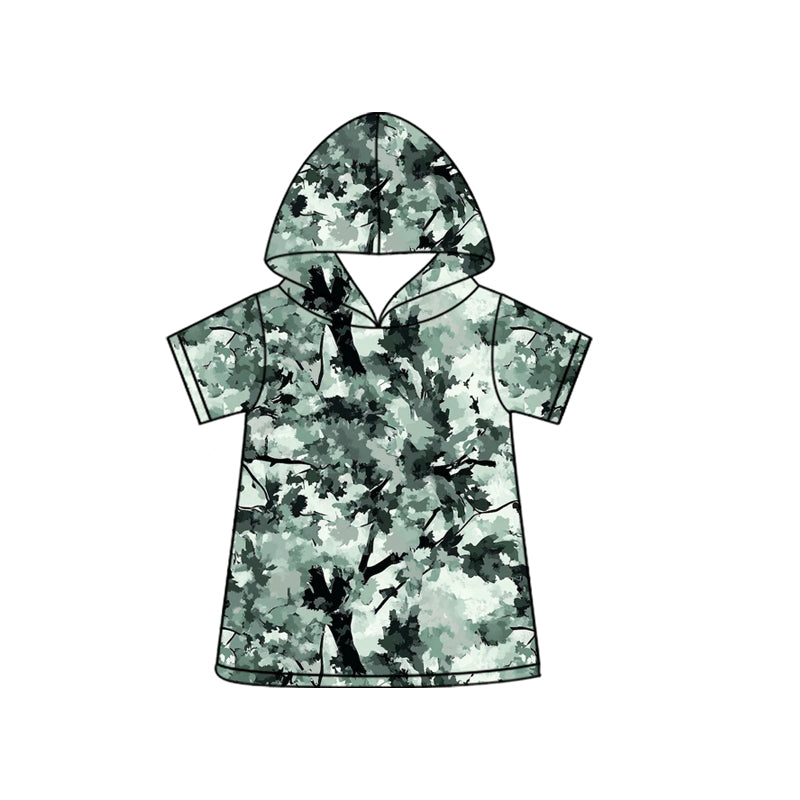 preorder BT1735 Hunting Camo Hoodie Short Sleeve Boys Top