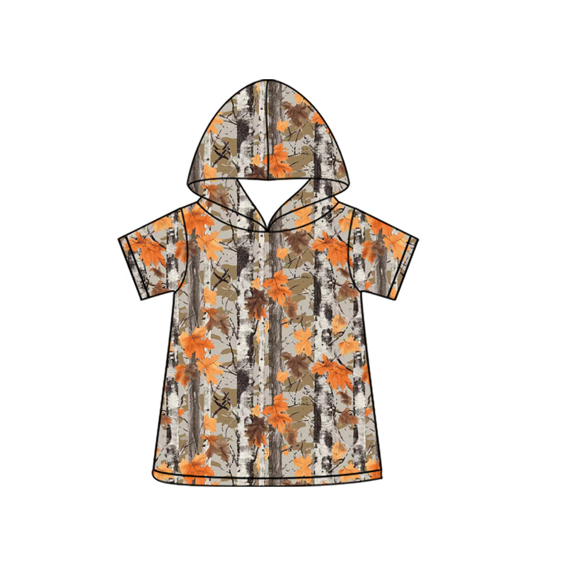 preorder BT1738 Hunting Camo Hoodie Short Sleeve Boys Top