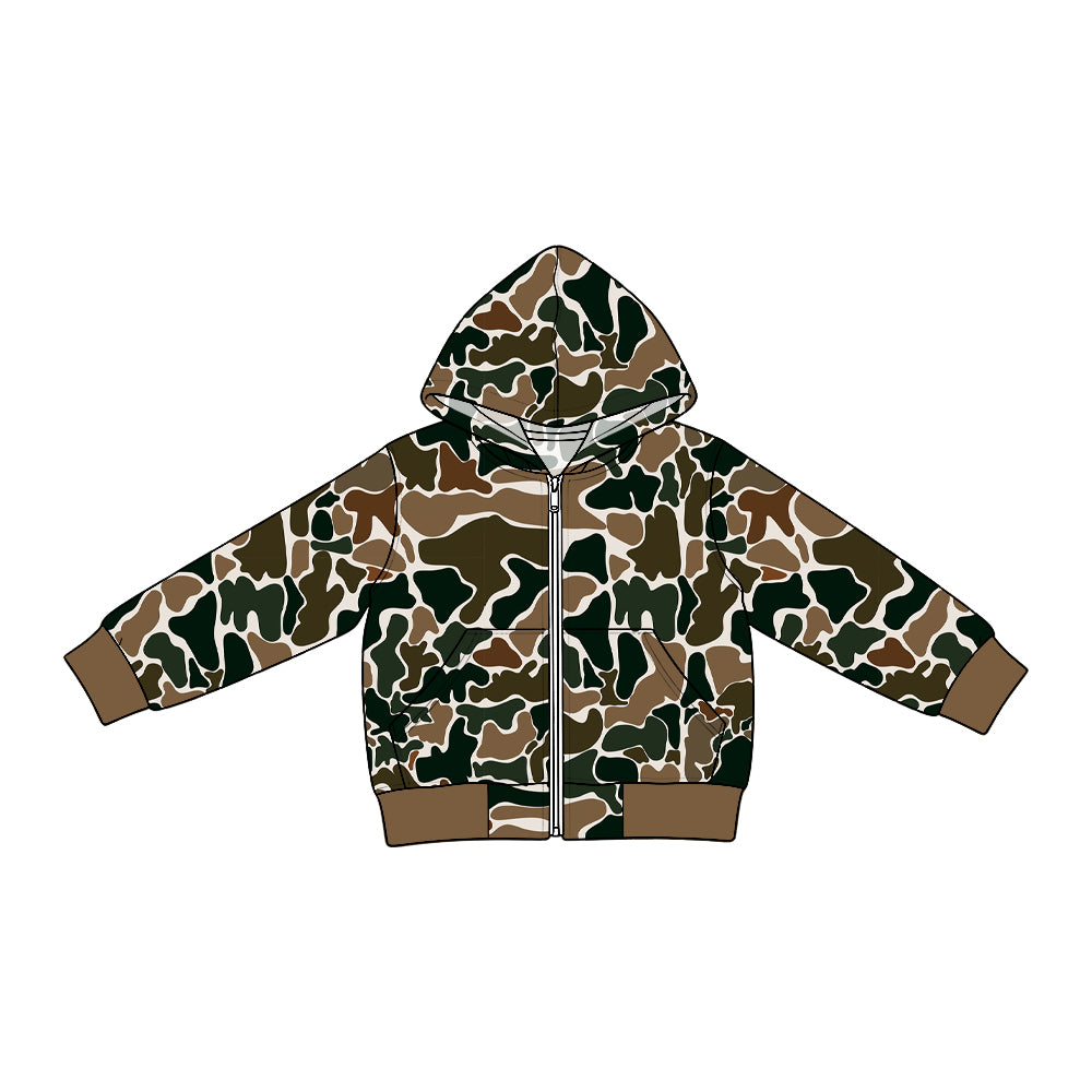 preorder BT2014 Camo Pocket Zipper Long Sleeve Boys Denim Coat