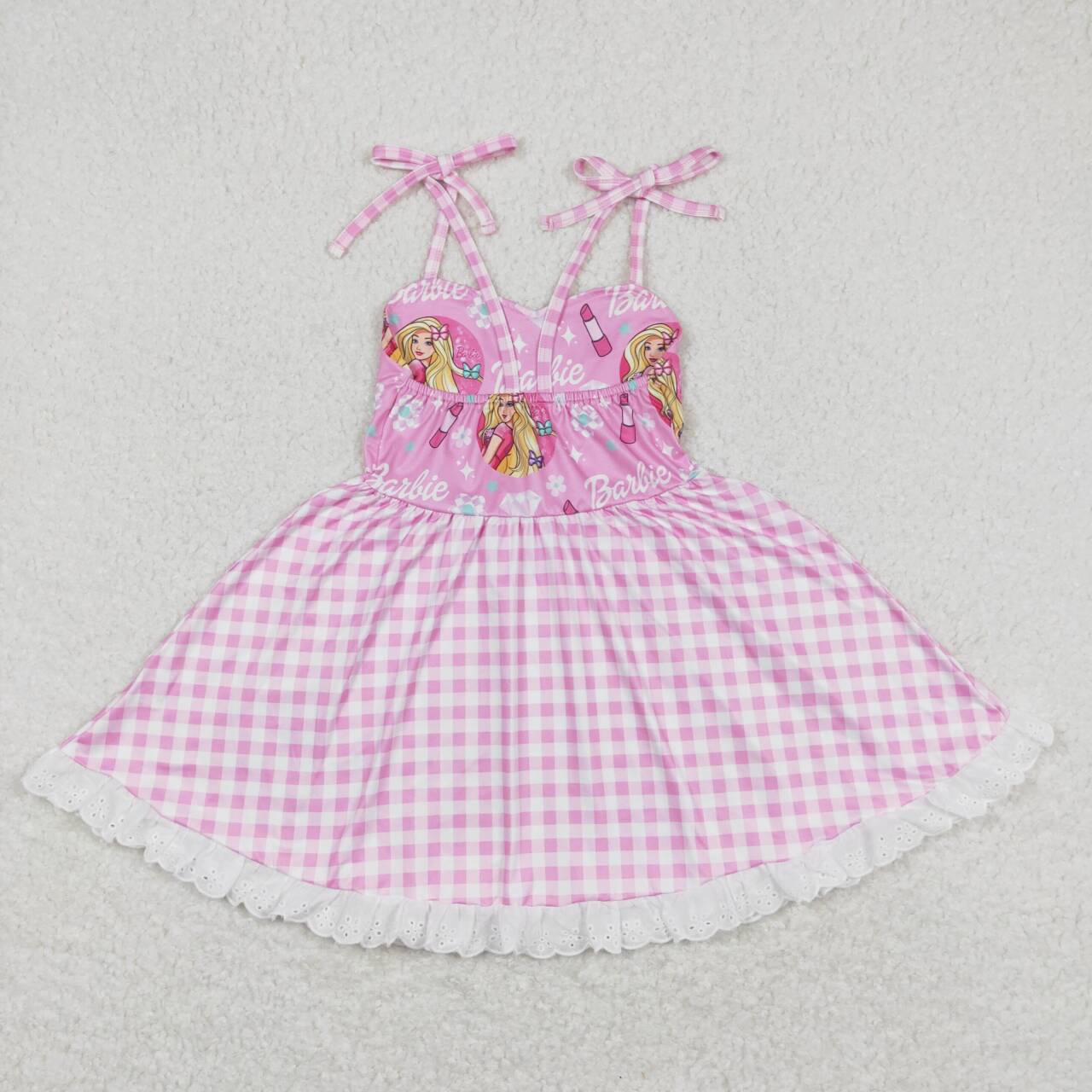 GSD0526 BA cartoon pink girls dress