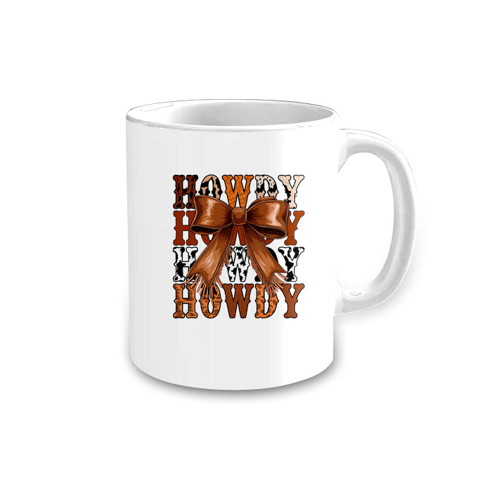 preorder CU0003 Western howdy bow cup tat 5 weeks