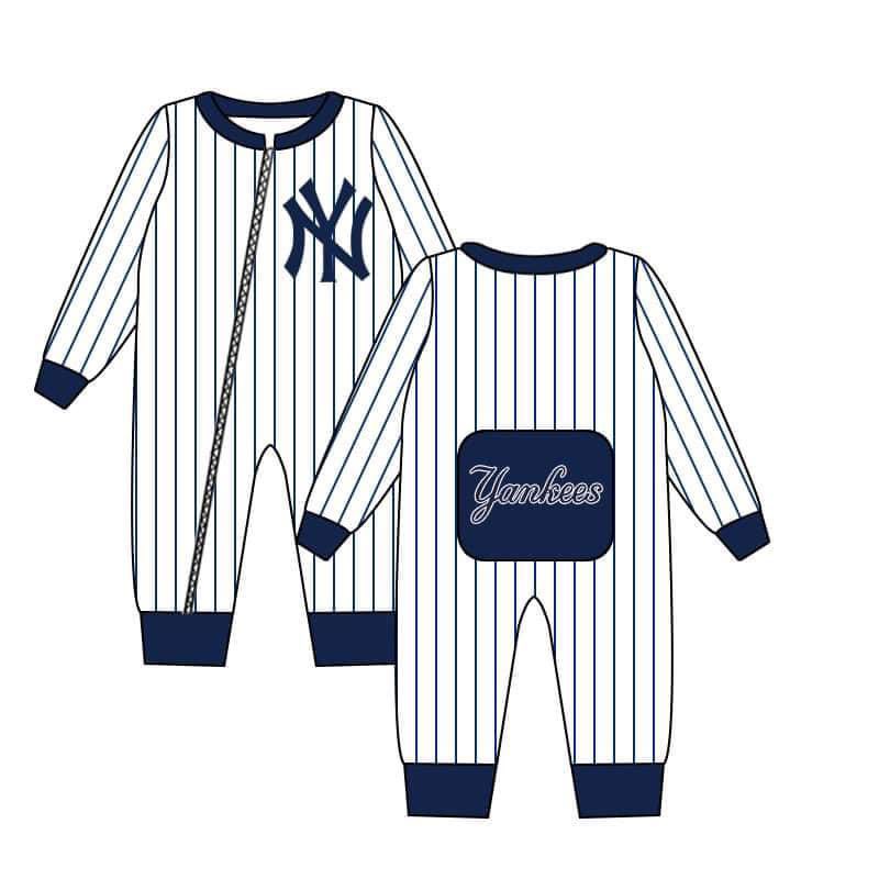 custom S 8.23 navy kids romper