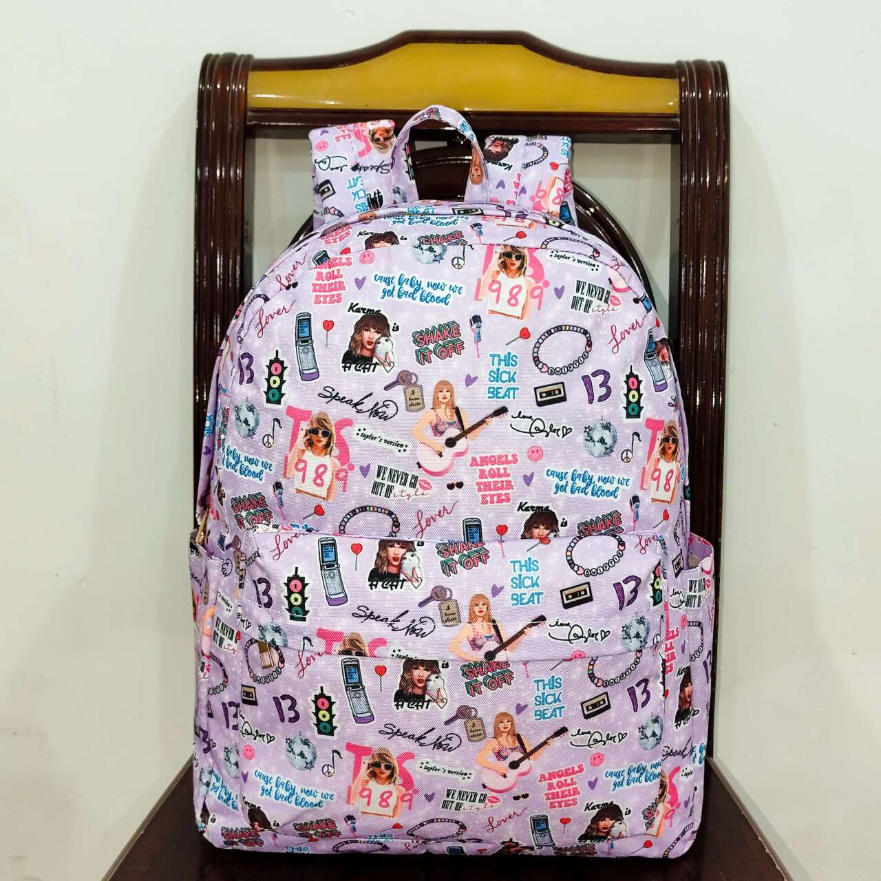 BA0238 Taylor purple country singer kids bag