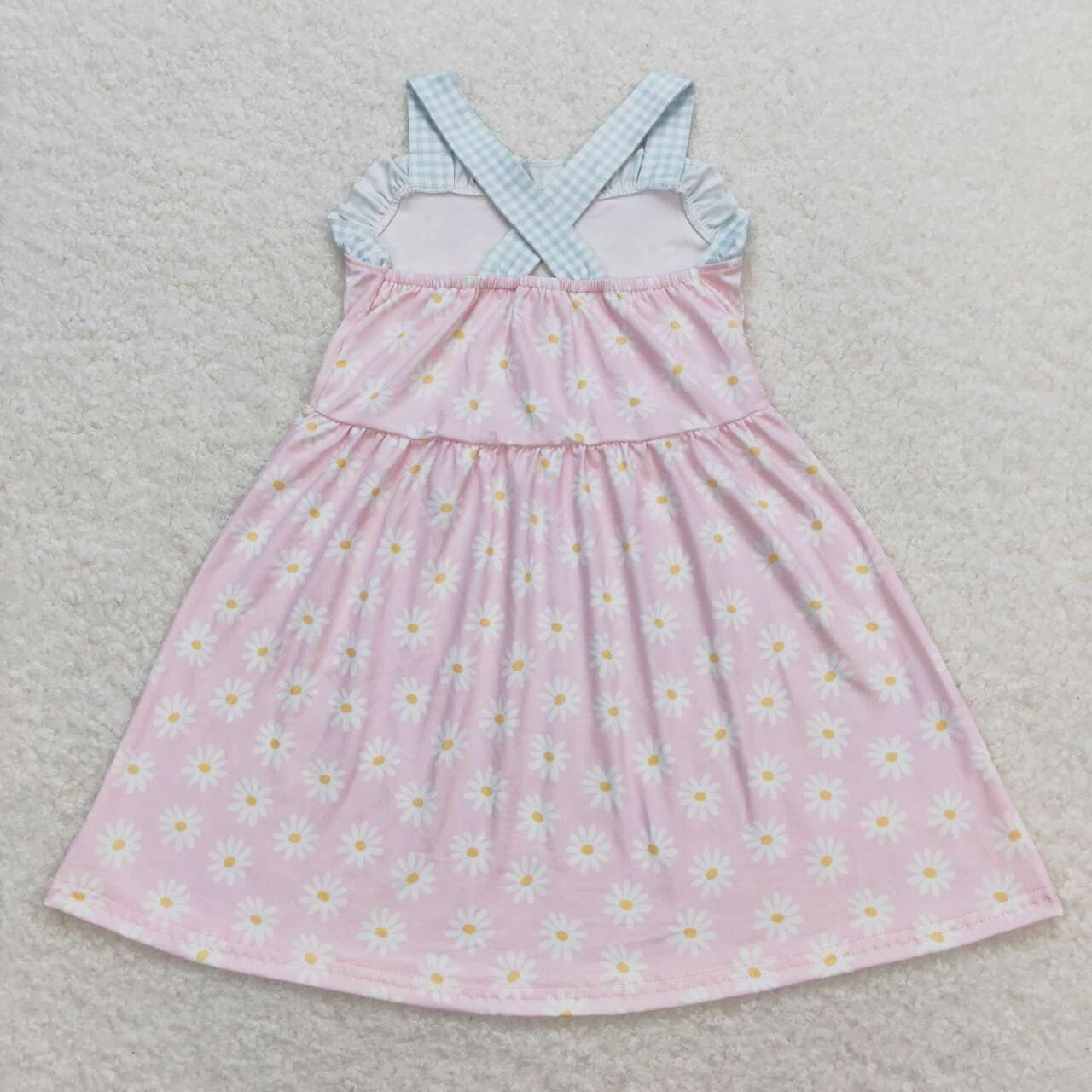 GSD0910 Daisy pink sleeveless girls dress
