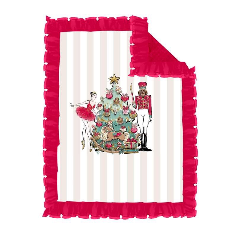 custom S 9.2 Christmas soldier red baby blanket