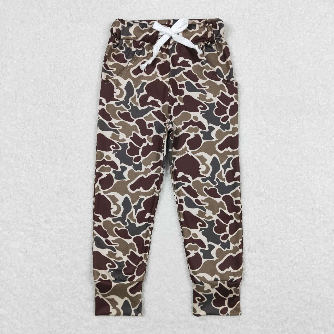 P0433 Camo brown pockets boys pants