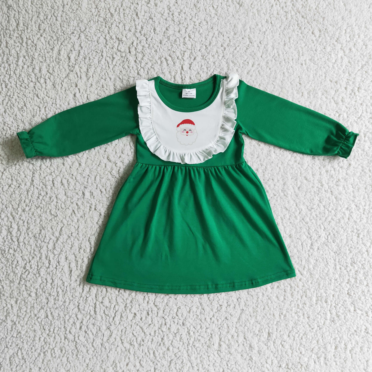 GLD0108 Christmas Green Santa Dress
