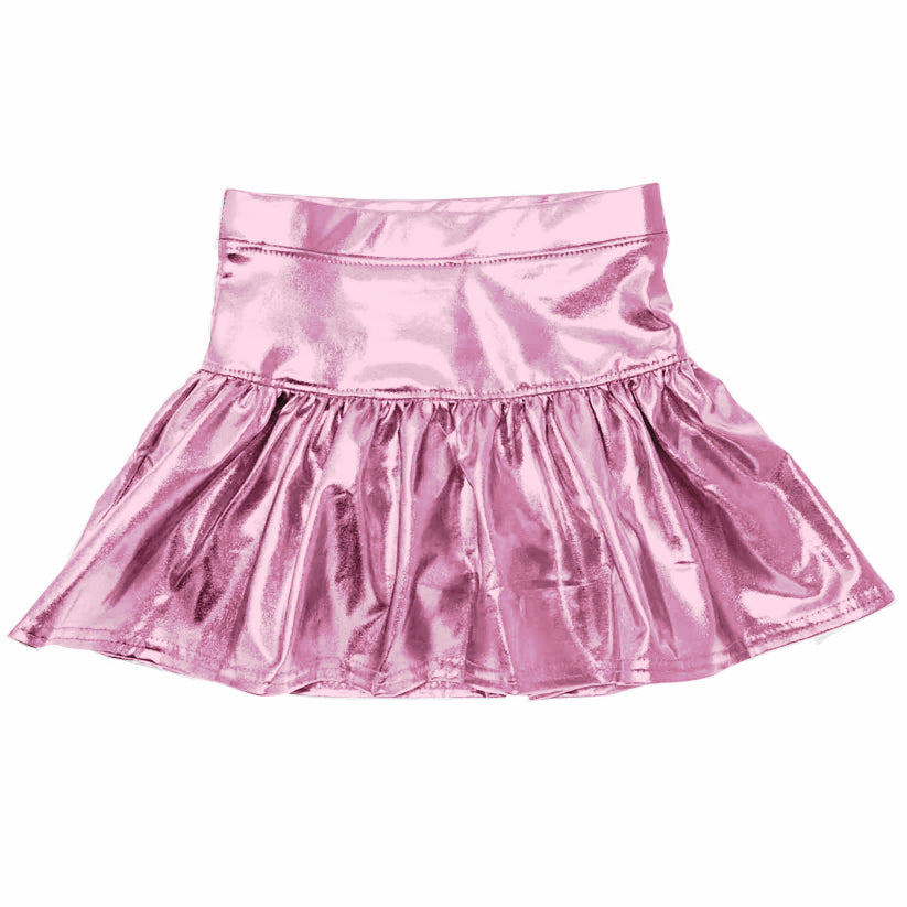 preorder GLK0040 Pink Leather Girls Skirt