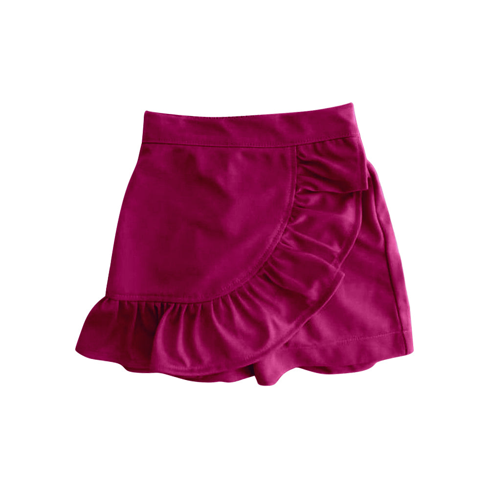 preorder GLK0062 hot pink ruffles girls skirt
