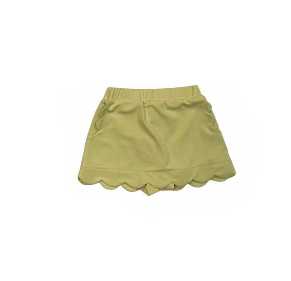 preorder GLK0074 yoga yellow skirt with shorts girls clothes