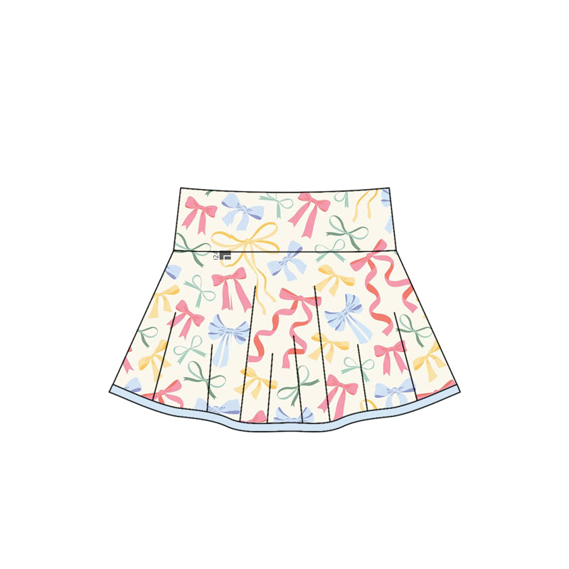 preorder GLD0104 yoga colorful bows girls skirt shorts
