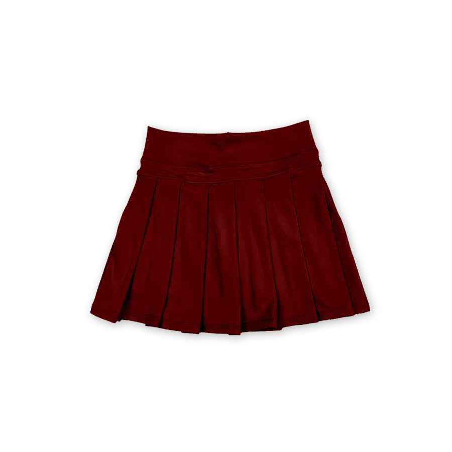 preorder GGLK0124 yoga maroon skorts girls skirt