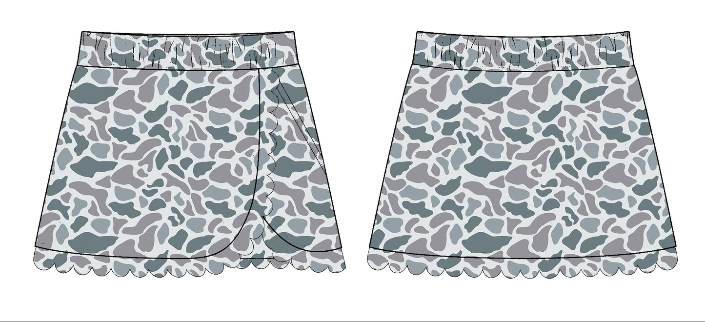 preorder GLK0173 hunting camo skorts girls skirt