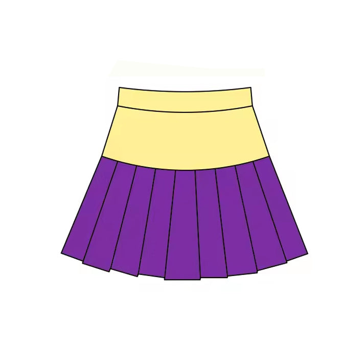 preorder GLK0211 Yoga Purple Yellow Skorts Girls Skirts