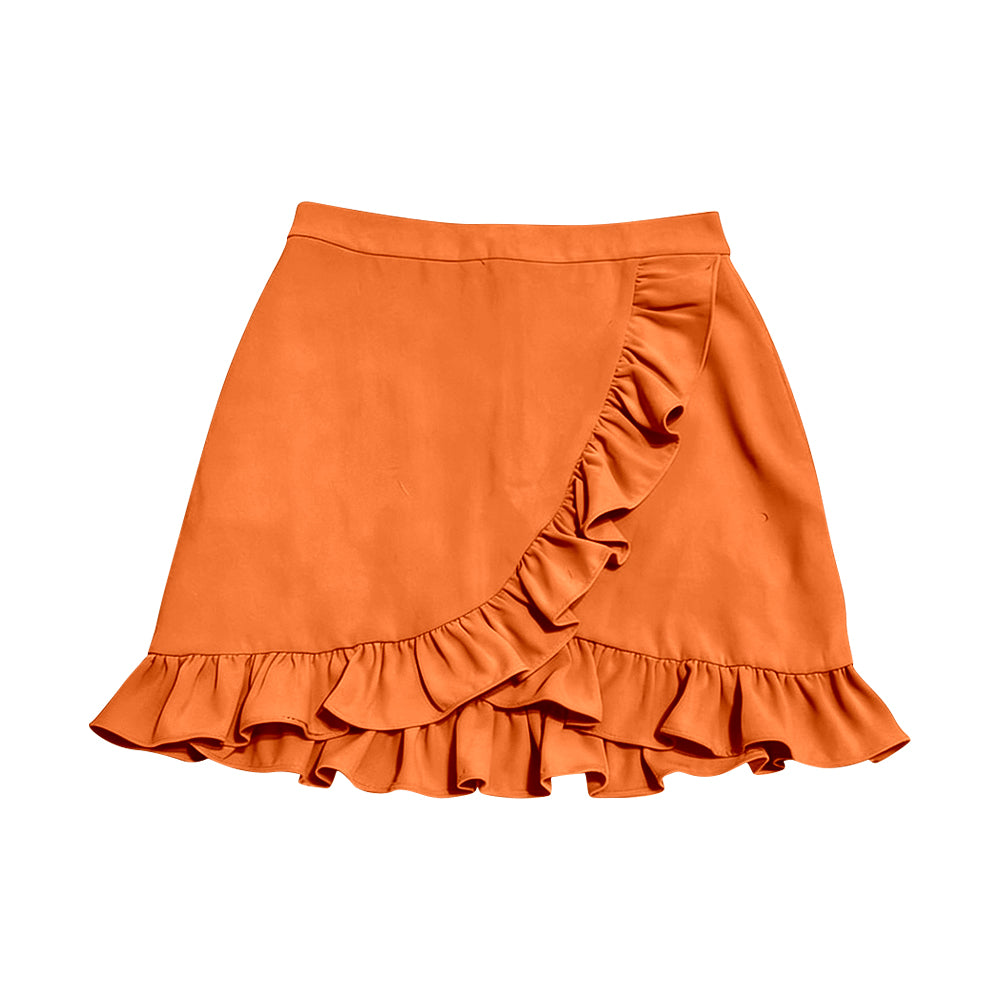 preorder GLK0226 Yoga Orange Skorts Girls Skirts