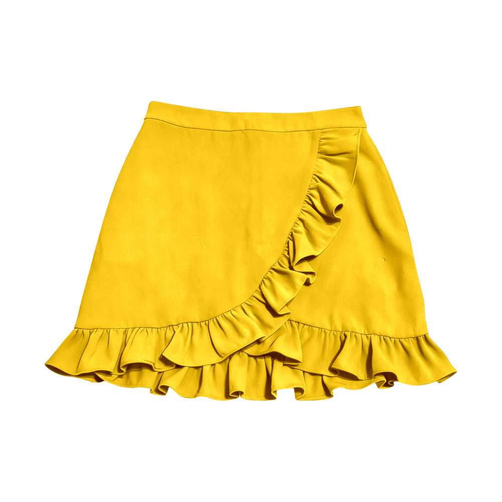 preorder GLK0228 Yoga Yellow Skorts Girls Skirts