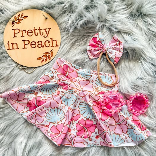 preorder GLK0231 Yoga Pink Flowers Shell Skorts Girls Skirts