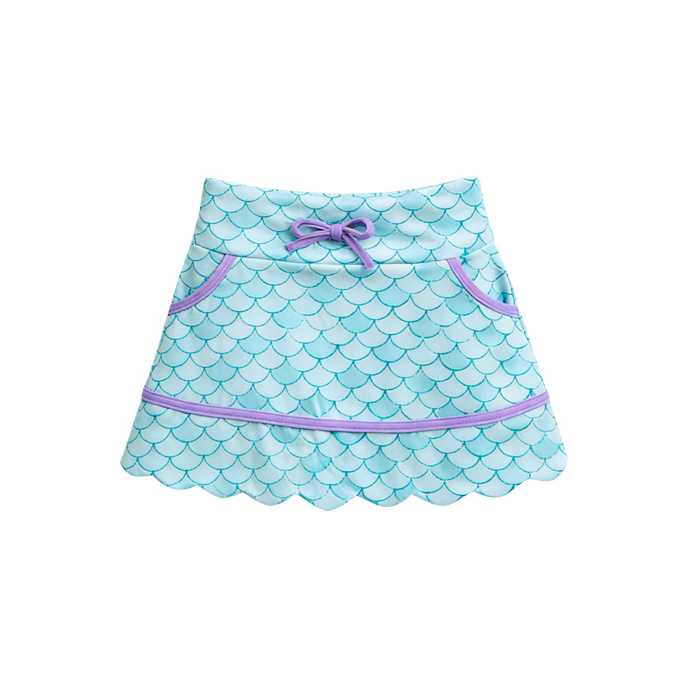 preorder GLK0240 Yoga Mermaid Skorts Girls Skirts