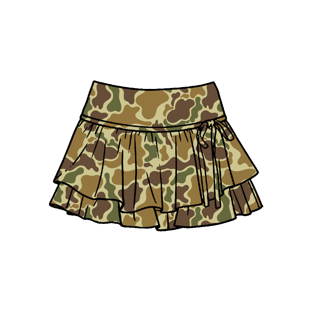 preorder GLK0255 Yoga Camo Skorts Girls Skirts