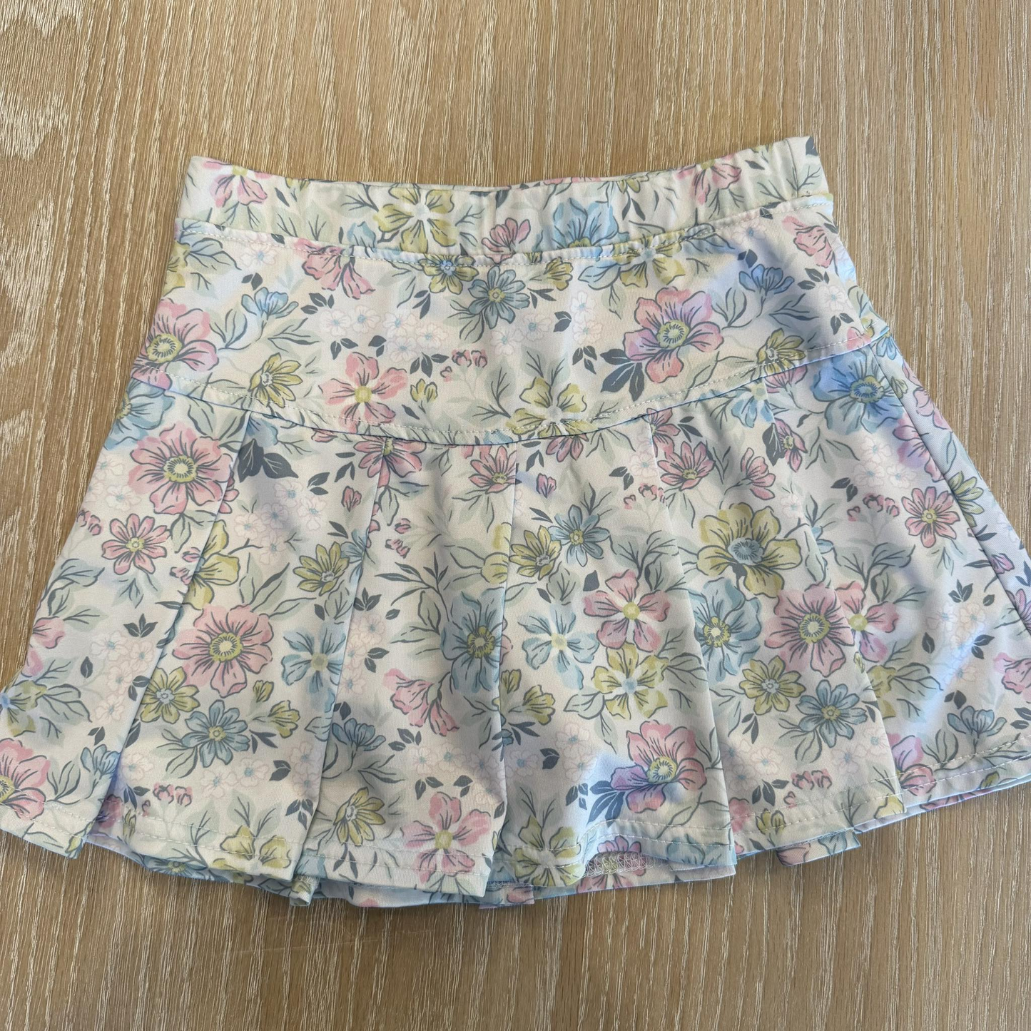 preorder GLK0263 Yoga Flowers Floral Skorts Girls Skirts