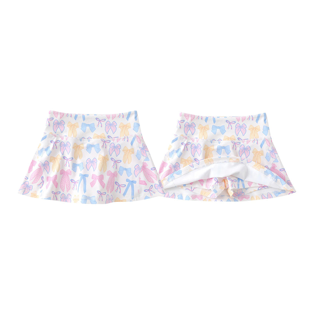 preorder GLK0269 Yoga Colorful Bows Skorts Girls Skirt