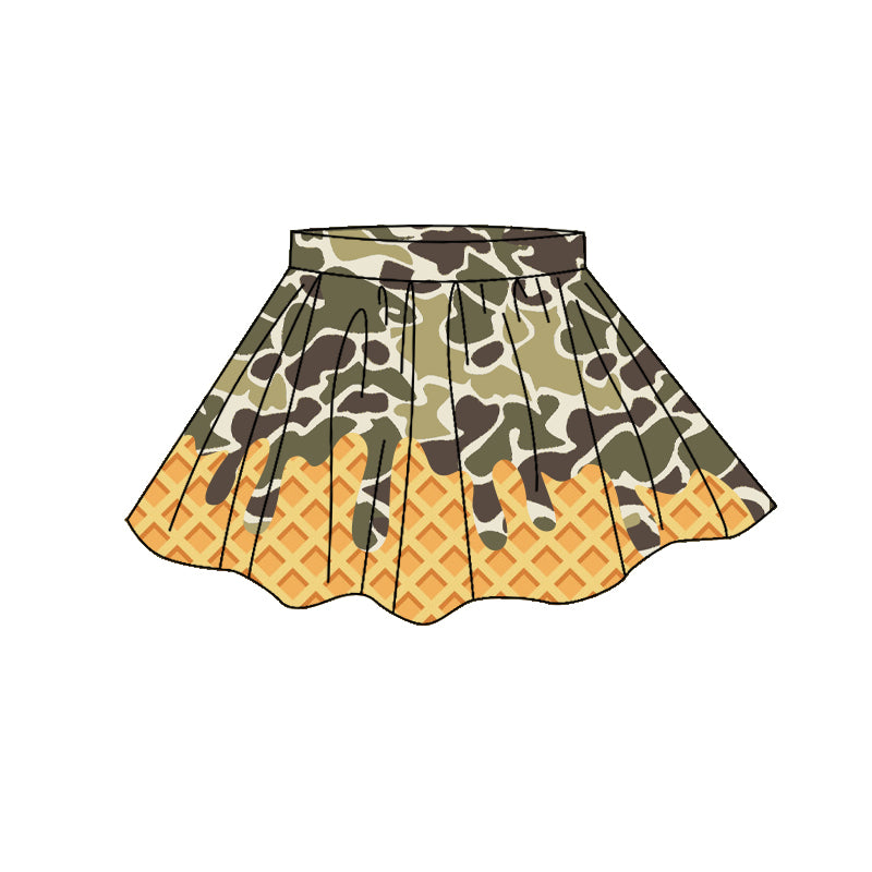 preorder GLK0273 Yoga Hunting Camo Skorts Girls Skirt