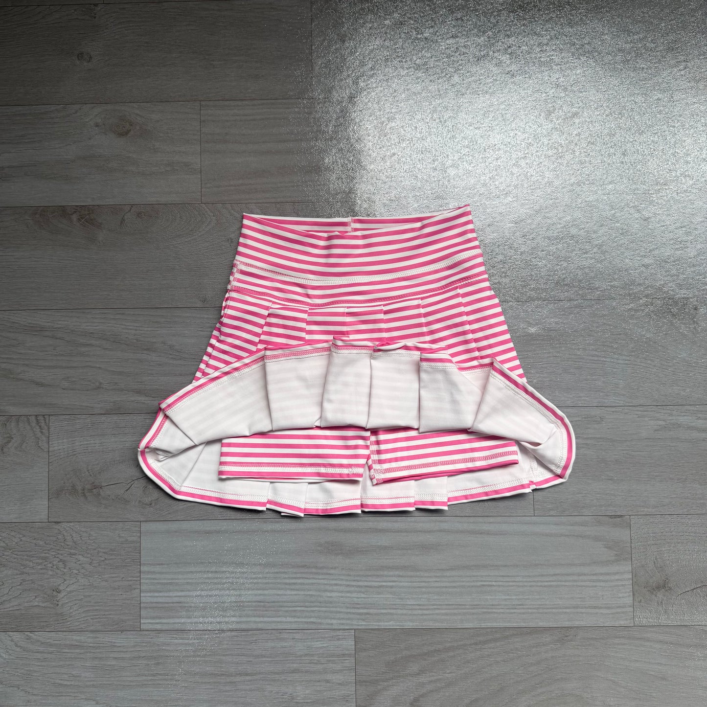 preorder Samples GLK0335 Yoga Pink Striped Skorts Girls Skirt