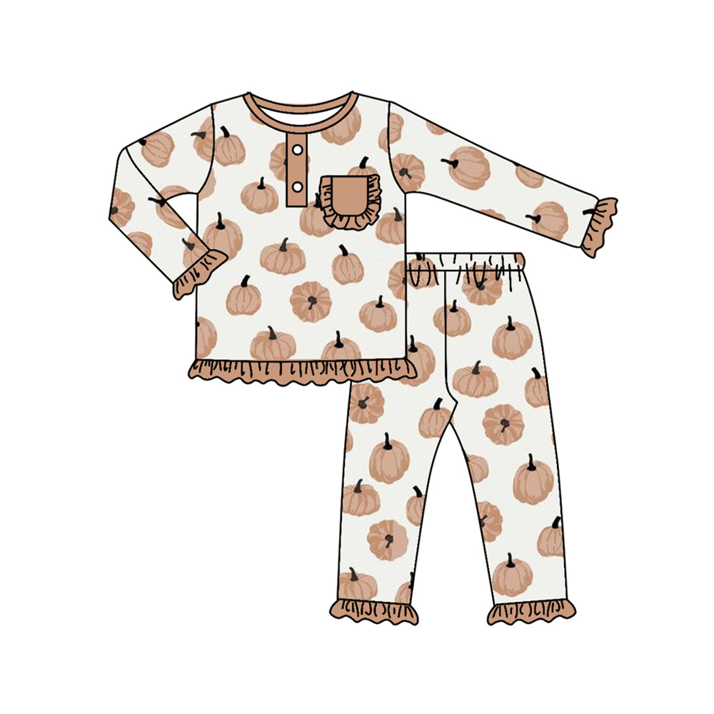 preorder GLP1406 Christmas soldier pink long sleeve colorful checkered pants girls set