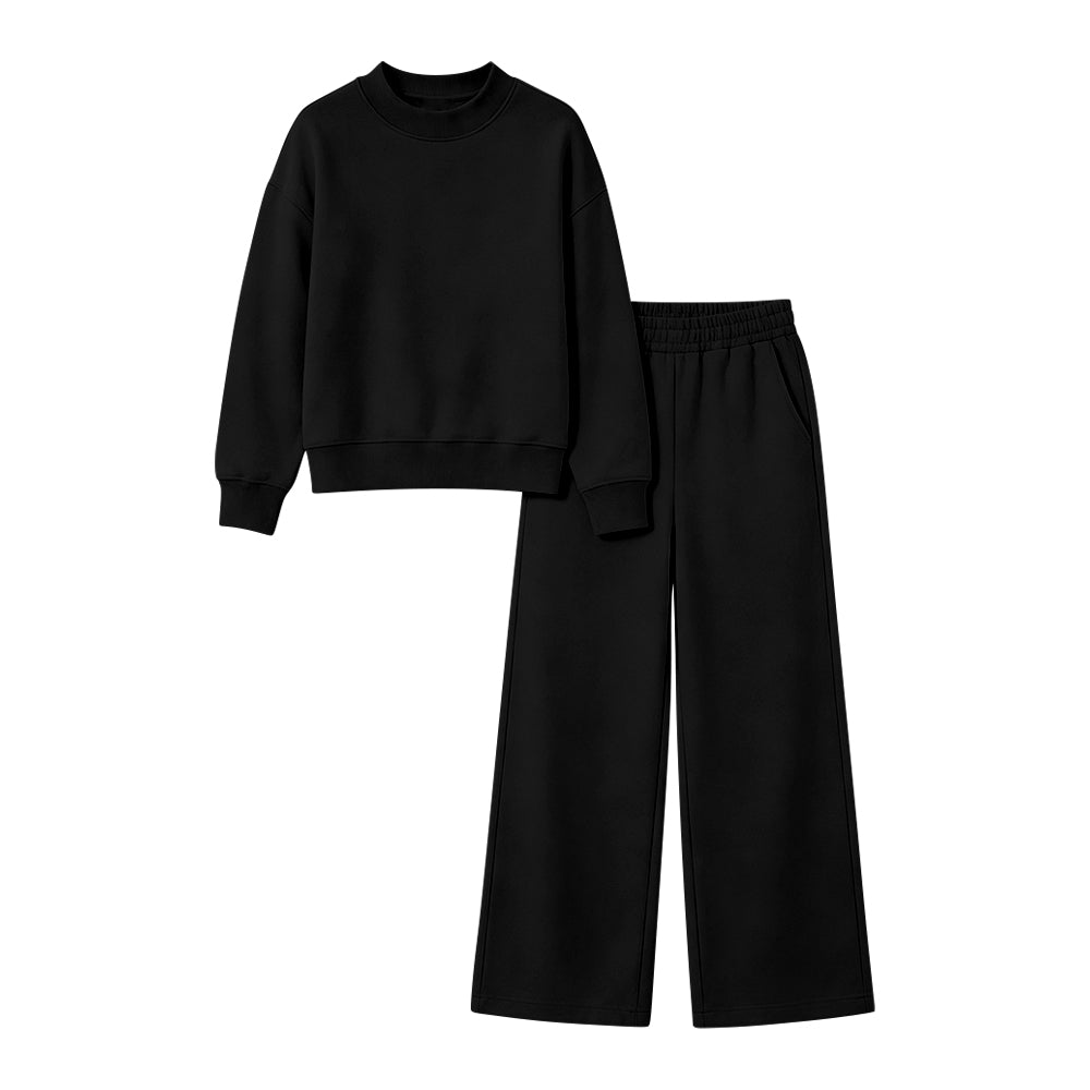preorder GLP3416 Black Long Sleeve Pants Adult Women Set