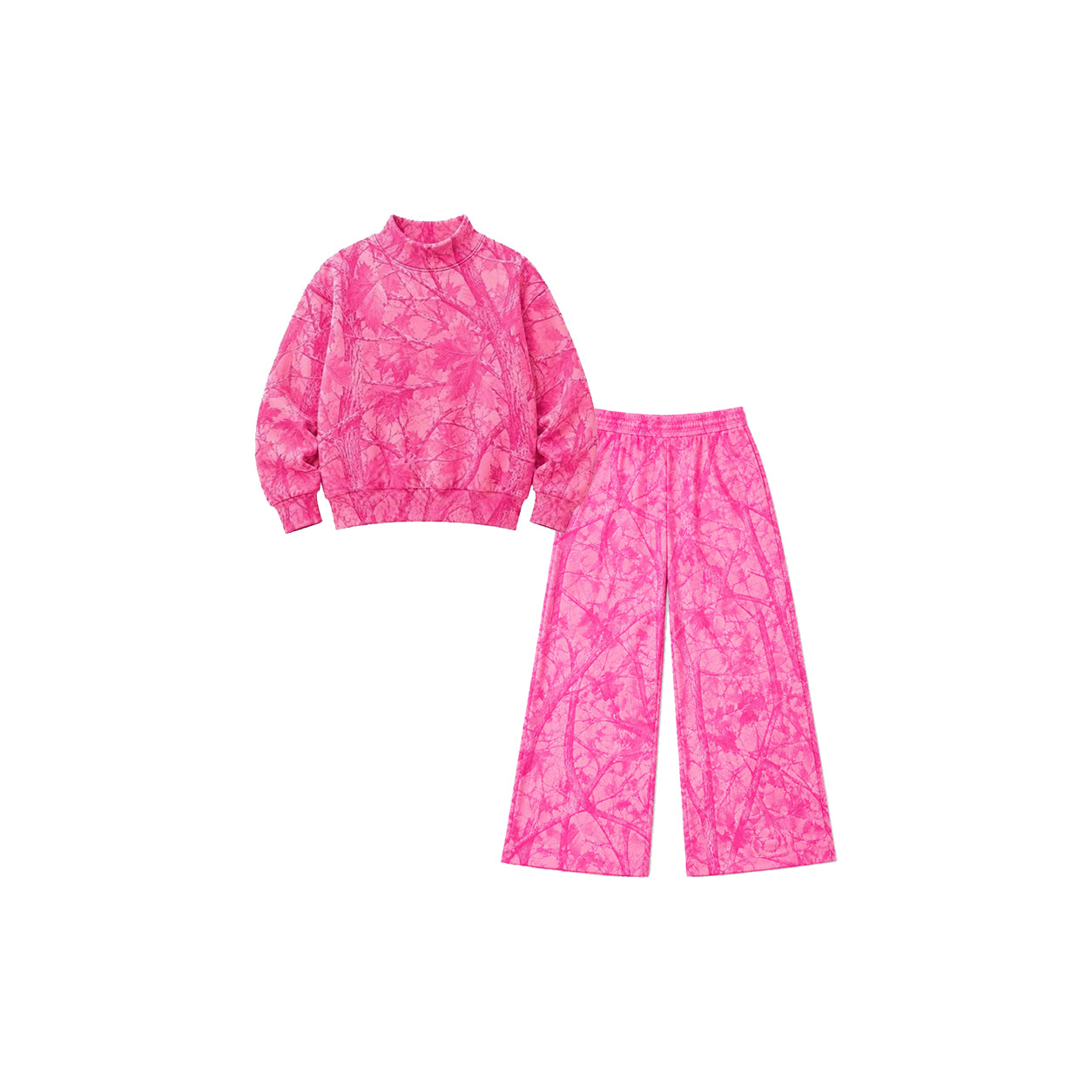 preorder GLP3650 Hot Pink Sweatshirt Long Sleeve Pants Girls Set