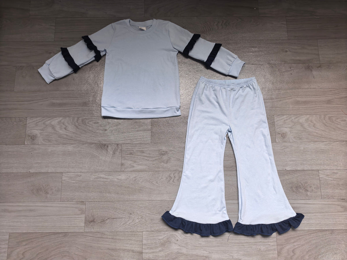 preorder Solid Color Girls Set Sibling Clothes