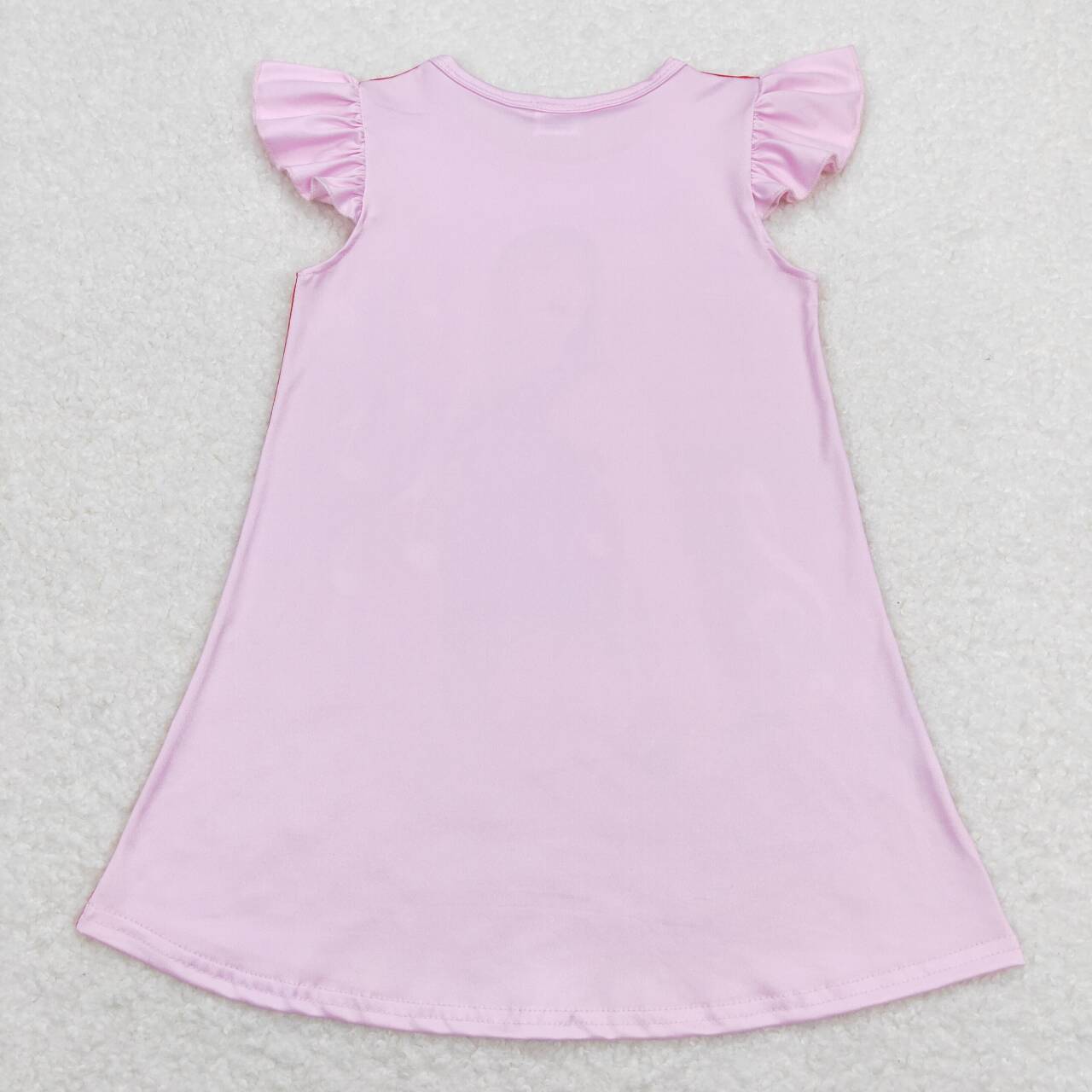 GSD1126 country singer TS pink flutter sleeve girls dress pop singer vocal concert