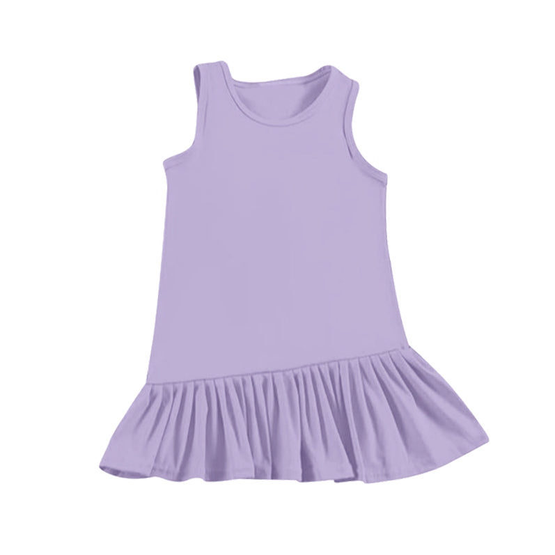 preorder GSD2250 purple sleeveless girls dress