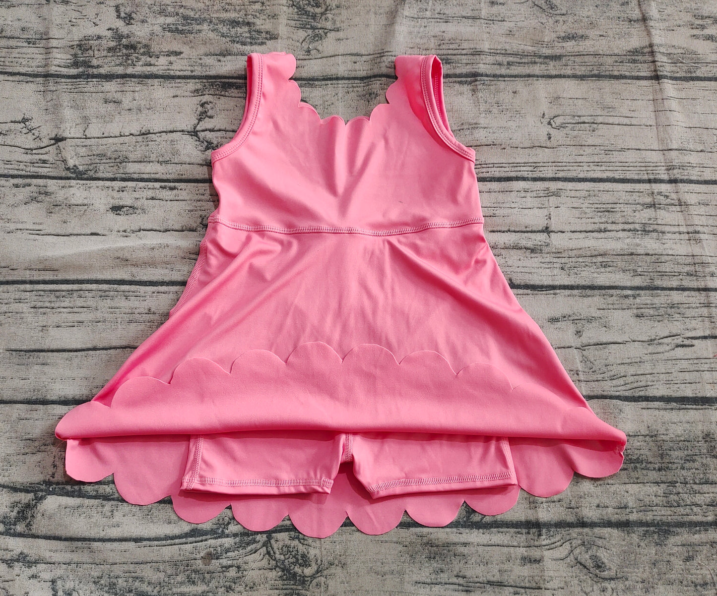 preorder GSD2371 yoga watermelon red sleeveless with shorts girls dress
