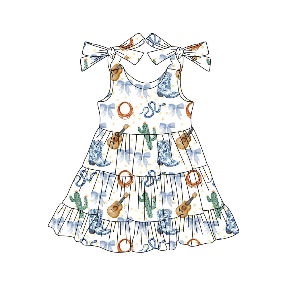 preorder GSD2399 Western taylor cactus boot girls dress