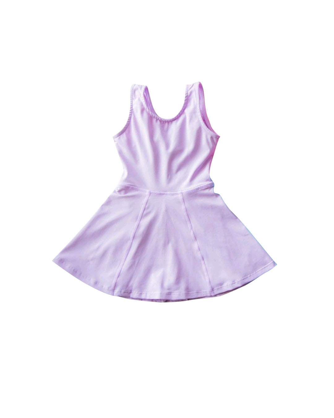 preorder GSD2429 yoga light purple sleeveless with shorts girls dress
