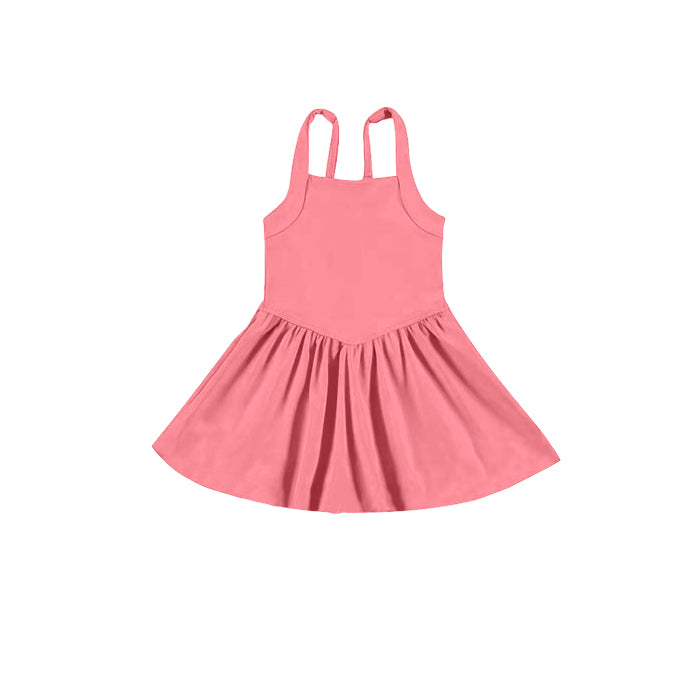preorder GSD2558 yoga watermlon red girls dress with shorts