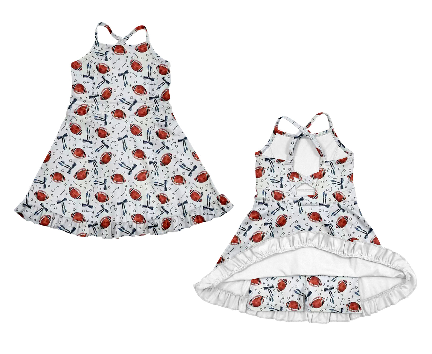 preorder GSD2802 yoga football skorts girls dress
