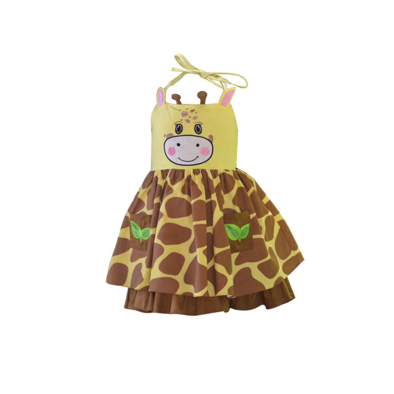 preorder GSD3076 Cute Giraffe Girls Dress