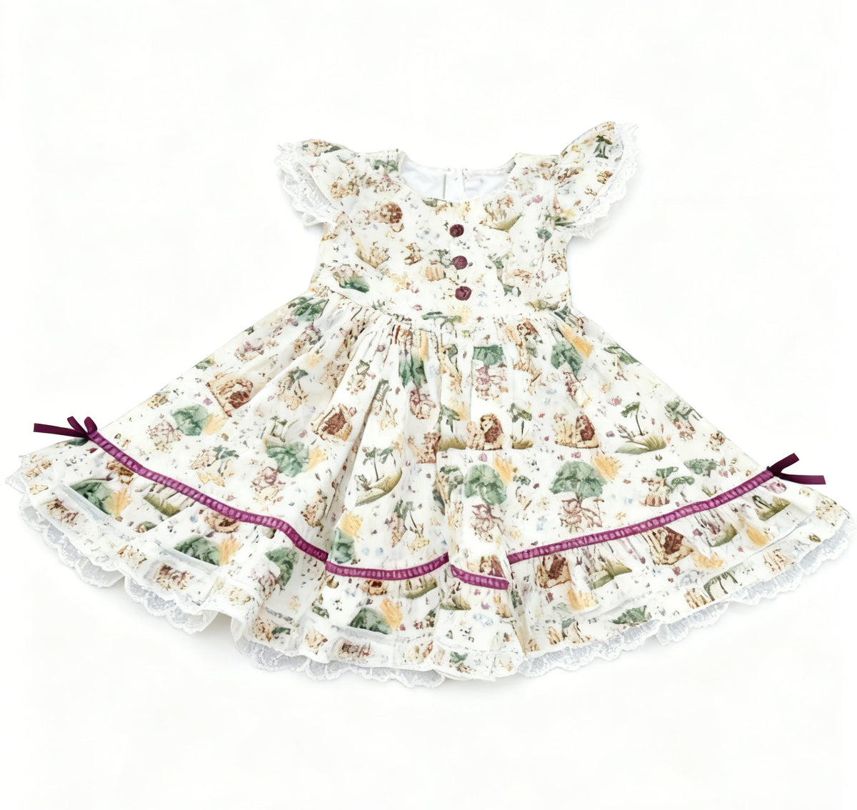 preorder GSD3223 Lion King Flutter Sleeve Girls Dress