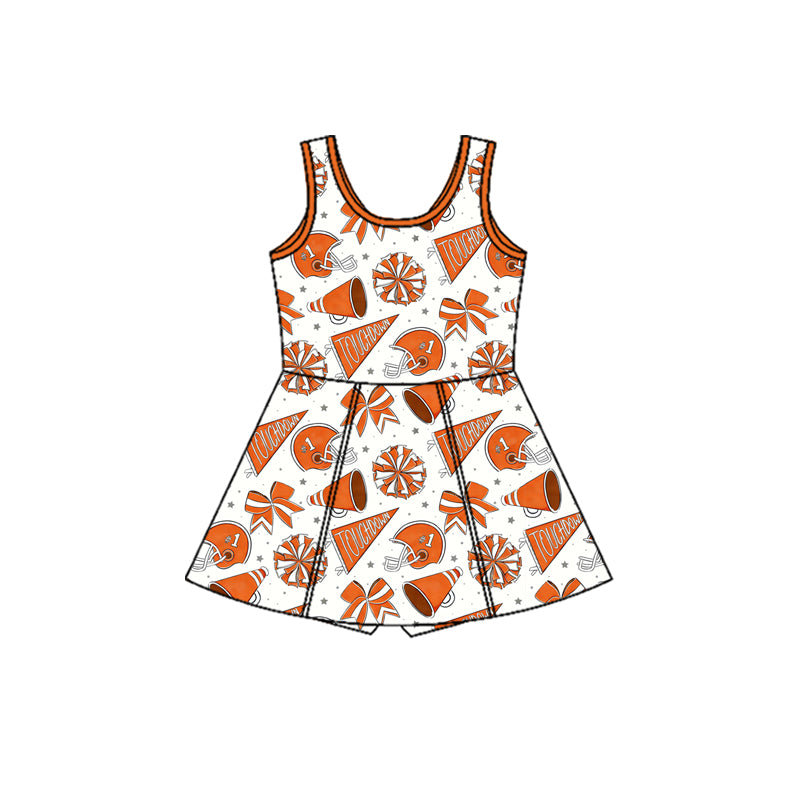 preorder GSD3605 Football Item Camo Sleeveless Skorts Girls Dress