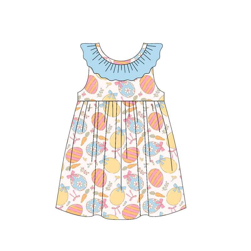 preorder GSD3657 Easter Egg Carrot Girls Dress